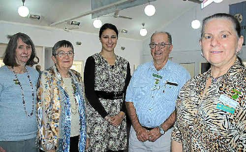 Secretary Margaret McCosker, vice-president Daphne Whatley, state member co-ordinator Rebecca Simmons, zone 109 chair Bob Holden and Warwick president Thelma Moore. Secretary Margaret McCosker, vice-president Daphne Whatley, state member co-ordinator Rebecca Simmons, zone 109 chair Bob Holden and Warwick president Thelma Moore.